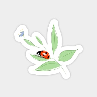 The seven-point ladybug Sticker